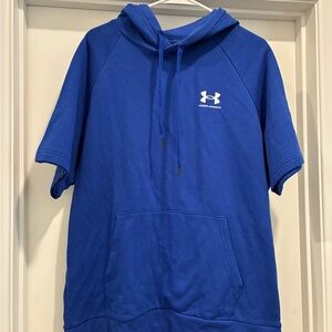 Under Armour Royal Blue Hoodie with Short Sleeves